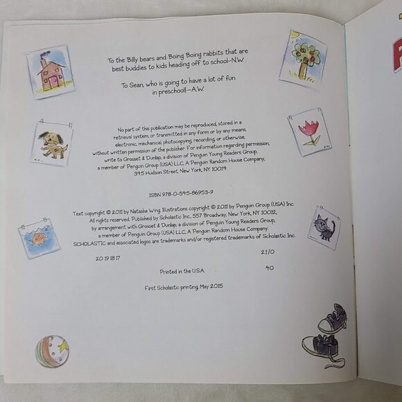 The Night Before Preschool Natasha Wing 2015 First Scholastic Edition - Picture 8 of 10